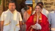 Tamannaah Bhatia Offers Prayers at Sri Venkateswara Swamy Temple in Tirumala (Watch Video)