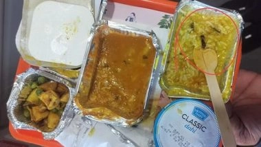 &lsquo;Found an Insect in Vande Bharat Train Food&rsquo;: IRCTC Slaps INR 10 Lakh Fine on Vande Bharat Caterer After Passenger Finds Insect in Meal (See Pics and Video)