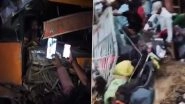 Bihar Road Accident: 7 Killed, 18 Injured As Bus, Truck, and Pickup Van Collide on NH-31 in Katihar (Watch Video)