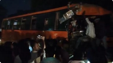 Katihar Road Accident: 10 Killed, Over 25 Injured After High-Speed Bus Collides With Pickup Van on NH-31 in Bihar (Watch Video)