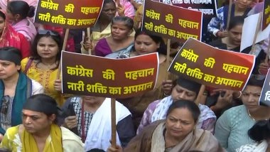BJP Holds Protest Against Opposition After Women&rsquo;s Reservation Bill Collapse (Watch Videos)