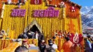 Kedarnath Dham Opens Its Doors; Thousands Gather as Portals Open With Vedic Chants to Seek Blessings of Baba Kedar (Watch Videos)