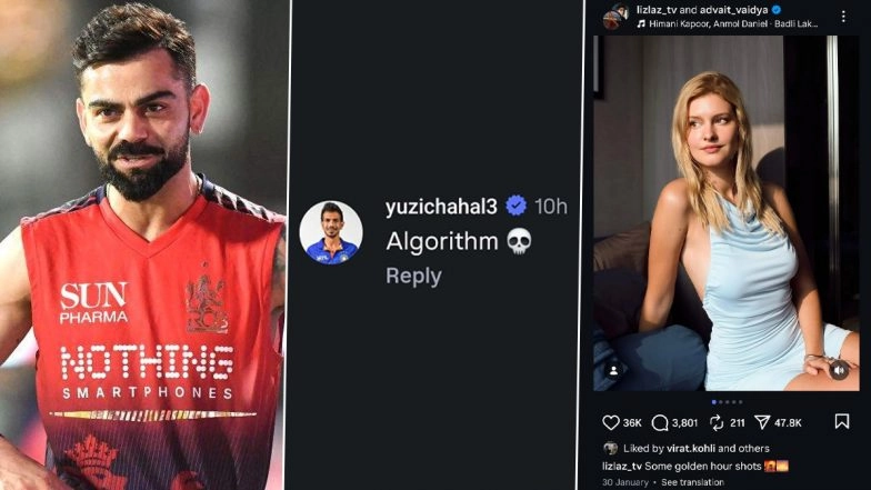 Virat Kohli's Instagram 'Like' on Influencer LizLaz Post Goes Viral; Yuzvendra Chahal Drops 'Algorithm' Comment