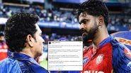 Sachin Tendulkar Praises Shreyas Iyer For Pulling Off Relay Catch During MI vs PBKS IPL 2026 Match