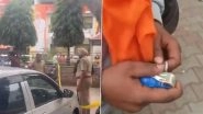 Chandigarh Blast Video: Viral Clip Shows Man Throwing Grenade Outside BJP Office in Punjab, Probe Underway