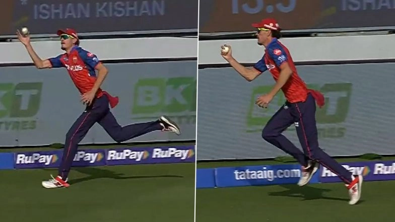 Marco Jansen Grabs Magical One-Handed Catch To Dismiss Ishan Kishan During PBKS vs SRH IPL 2026 Match (Watch Video)