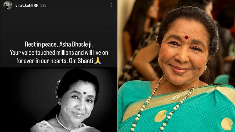 'Rest in Peace', Virat Kohli Mourns Death Of Legendary Singer Asha Bhosle