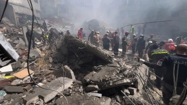 Middle East Conflict: Airstrike Hits Building Near Iran&rsquo;s Capital Tehran As Donald Trump Makes Threat Over Strait of Hormuz Closure