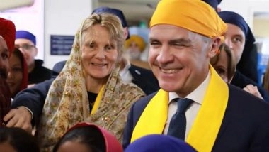 Canadian PM Mark Carney Visits ‘Gurdwara Sahib Ottawa’ on Occasion of ‘Sikh Heritage Month’ 2026 (Watch Video)
