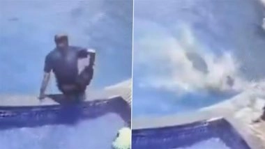 Heaven Resort Tragedy: Man Collapses, Drowns in Pool As Bystanders Fail To Act in Gujarat&rsquo;s Rajkot; Shocking Video Surfaces