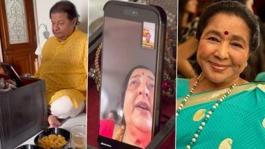 Asha Bhosle Demise: Anup Jalota, Anuradha Paudwal Pay &lsquo;Heartfelt One-Hour Online Tribute&rsquo; to Legendary Singer (Watch Videos)