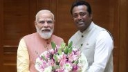 Former India Tennis Legend Leander Paes Meets Prime Minster Narendra Modi