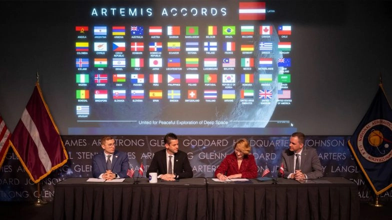 NASA Welcomes Latvia As 62nd Nation To Sign Artemis Accords for Peaceful Space Exploration