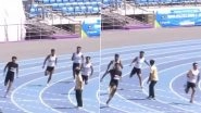 Viral Video Shows Man Casually Walking on Track During Junior 200m Race, Fans Slam Athletics Federation of India