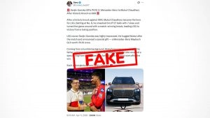 social-viral-Fact Check: Did LSG Owner Sanjiv Goenka Gift Mukul Choudhary INR 4.10 Cr Mercedes-Benz After Heroics Against KKR?