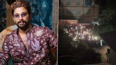 Allu Arjun Turns 44: &lsquo;Bunny&rsquo; Fans Gather Outside Actor&rsquo;s Residence on His Birthday, Brother Allu Sirish Shares Video