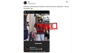 Did Phil Salt Comment 'Hamza Ali Patidar' on RCB Captain Rajat Patidar's Photo? Here's the Fact Check