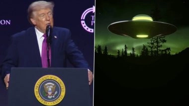 UFO Files: Donald Trump Instructs Pete Hegseth To Release Government Files, Reveals &lsquo;Very Interesting&rsquo; Findings in Top Secret &lsquo;Documents&rsquo; (Watch Video)