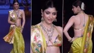 Akanksha Puri&rsquo;s Bold Paithani Saree and Bikini Blouse Look Goes Viral; Netizens Debate Modern vs Traditional Style (Watch Video)