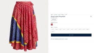 social-viral-Ralph Lauren Bandhani Skirt Sparks Debate; Check Price, Product Description