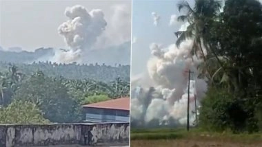 Thrissur Blast: 13 Killed, Several Wounded in Massive Fire at Fireworks Storage Unit in Kerala