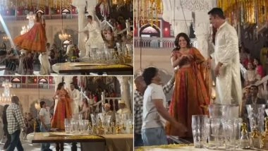 ‘Bhooth Bangla’: Akshay Kumar Leaves Co-Star Wamiqa Gabbi Shocked With Playful Prank on Sets (Watch Video)