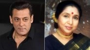 Asha Bhosle Dies at 92: Salman Khan Remembers Legendary Singer As &lsquo;Irreplaceable Voice of Indian Music&rsquo; (View Post)