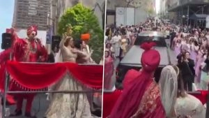 social-viral-Indian ‘Desi’ Baraat Lights Up New York’s Fifth Avenue With Live Singing Wedding Entry, Video Goes Viral