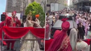 Indian &lsquo;Desi&rsquo; Baraat Lights Up New York&rsquo;s Fifth Avenue With Live Singing Wedding Entry, Video Goes Viral
