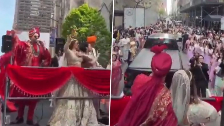 Indian Baraat Lights Up New York&rsquo;s Fifth Avenue With Live Singing Wedding Entry, Video Goes Viral