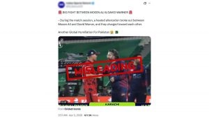 social-viral-David Warner Involved in Heated Argument with Moeen Ali During PSL 2026? Here’s the Fact Check