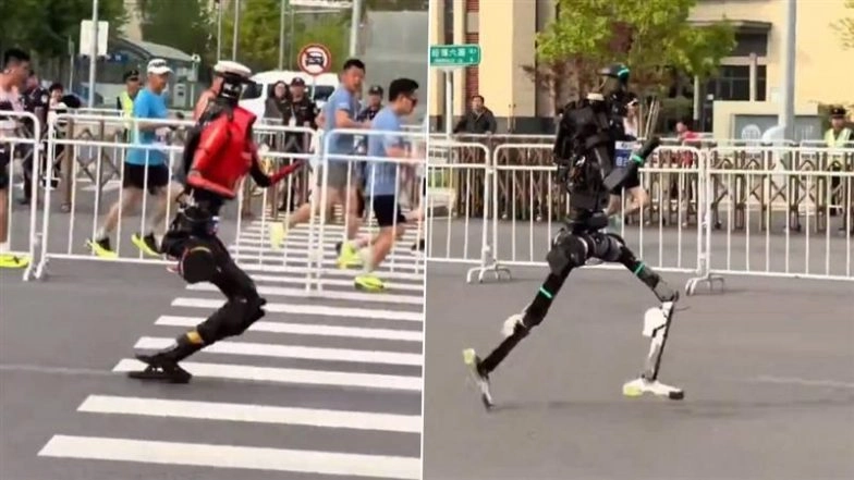 Chinese Humanoid Robots Outrun Humans in Beijing Half-Marathon, Mark Major AI Breakthrough (Watch Video)