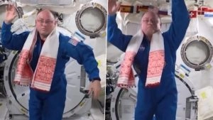 social-viral-NASA Astronaut Mike Fincke Performs Bihu Dance in Space, Brings Assamese Culture to ISS (Watch Video)