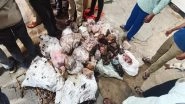 Rotten Meat Racket Busted in Hyderabad: 12 Tonnes of Spoiled Sheep and Goat Offal Seized in Mangalhat