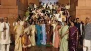 Women&rsquo;s Reservation Bill Defeated in Lok Sabha: NDA Women MPs Protest Outside Parliament, Accuse Opposition of &lsquo;Betraying Women of India&rsquo; (Watch Video)