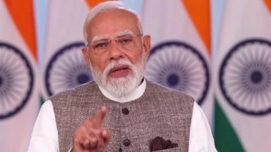 PM Narendra Modi Slams Congress Over Women&rsquo;s Reservation Bill Defeat, Calls It &lsquo;Foeticide&rsquo; of Nari Shakti Vandan Amendment (Watch Video)
