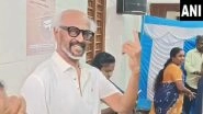 Tamil Nadu Assembly Elections 2026 Voting: Superstar Rajinikanth Casts Vote with Daughter Soundarya at Chennai Polling Booth (Watch Videos)