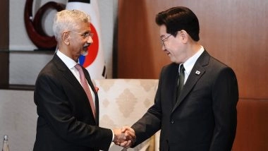 S Jaishankar Welcomes South Korea President Lee Jae-Myung, Says Talks With PM Narendra Modi Will Deepen Strategic Partnership (See Pics)
