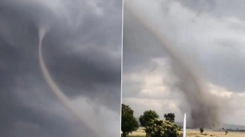 Tornado in Jammu: Rare 10-Minute Twister in Akhnoor Stuns Locals, First Such Event in Region&rsquo;s History (Watch Video)