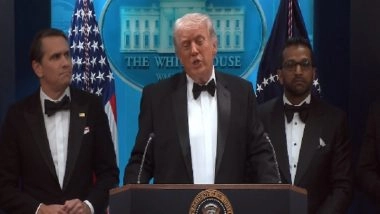 White House Dinner Shooting: Donald Trump Says Suspect Armed With Multiple Weapons Stopped by Secret Service at Correspondents&rsquo; Dinner (Watch Video)