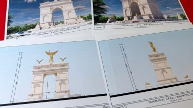 Trump's DC Arch Includes Golden-winged Figure, Eagles, Lions and More