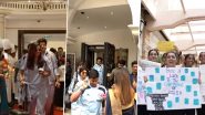 Fans Cheer As India Women National Cricket Team Players Leave for ICC WT20 World Cup 2026 (Watch Video)