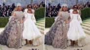 Beyonce Returns to Met Gala After a Decade With Daughter Blue Ivy; Queen Bey Stuns in Diamond Skeleton Look (Watch Videos)