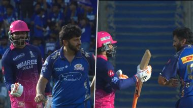 Ravindra Jadeja, Shardul Thakur Involved in On-Field Banter During MI vs RR IPL 2026, Video Goes Viral
