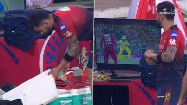 Virat Kohli Takes Note Of Urvil Patel&rsquo;s 13-Ball Fifty; RCB Star&rsquo;s Reaction Goes Viral Ahead of RCB vs MI IPL 2026 Clash (Watch Video)