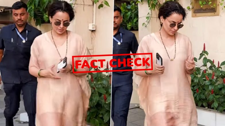 Fact Check: Has Kangana Ranaut Got Married? Actress-Politician&rsquo;s Viral Mangalsutra Video Sparks Wedding Rumours