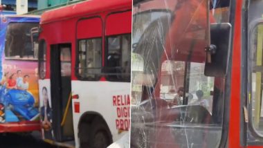 Mumbai BEST Bus Accident: Conductor Killed in Chain Collision Near Oshiwara Depot, Disturbing Video