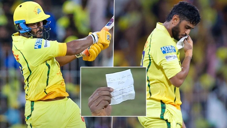 'For You Papa', Urvil Patel Honours Father with Heartfelt Message After 13-Ball Fifty During CSK vs LSG IPL 2026 (Watch Video)