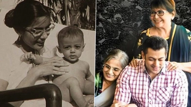Salman Khan Celebrates Mother&rsquo;s Day 2026 With Adorable Throwback Pictures With Mom Salma Khan and Helen (View Post)