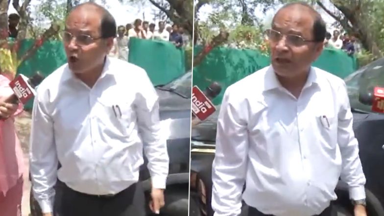 Twisha Sharma Death Case: Mother-in-Law Giribala Singh&rsquo;s Lawyer Enosh George Loses Cool Outside Her Residence, Bangs Vehicle Bonnet (Watch Video)